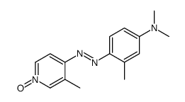 4-[[4-(Dimethylamino)-o-tolyl]azo]-3-methylpyridine 1-oxide Structure