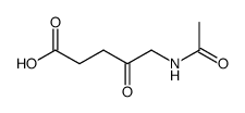 4-oxo-5-acetylaminopentanoic acid Structure