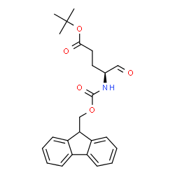 (S)-4-((((9H-芴-9-基)甲氧基)羰基)氨基)-5-氧代戊酸叔丁酯结构式