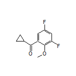 Cyclopropyl(3,5-difluoro-2-methoxyphenyl)methanone Structure