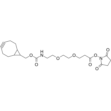 endo-BCN-PEG2-C2-NHS ester Structure