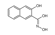 3-HYDROXY-2-NAPHTHOHYDROXAMICACID Structure