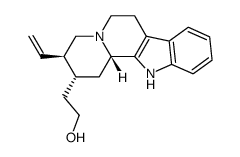 3β-Vinyl-1,2,3,4,6,7,12,12bβ-octahydroindolo[2,3-a]quinolizine-2α-ethanol Structure