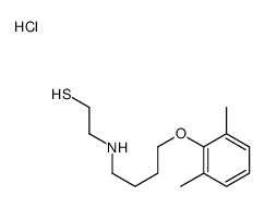 2-[4-(2,6-dimethylphenoxy)butylamino]ethanethiol,hydrochloride结构式