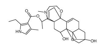 Batrachotoxinin A,20-(2-ethyl-4-methyl-1H-pyrrole-3-carboxylate)结构式