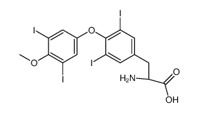 3,5,3',5'-tetraiodo-O'-methyl-DL-thyronine Structure