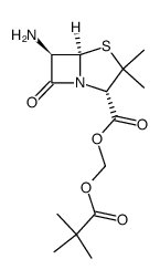 PIVALOYLOXYMETHYL 6-AMINOPENICILANATE结构式