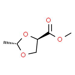 1,3-Dioxolane-4-carboxylicacid,2-methyl-,methylester,trans-()-(8CI) picture