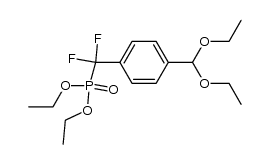 diethyl ((4-(diethoxymethyl)phenyl)difluoromethyl)phosphonate结构式