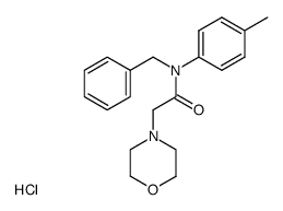 α-Morpholino-N-benzyl-acet-p-toluidid-hydrochlorid结构式