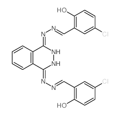 Benzaldehyde,5-chloro-2-hydroxy-, 1,4-phthalazinediyldihydrazone (9CI)结构式