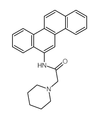 1-Piperidineacetamide,N-6-chrysenyl- Structure