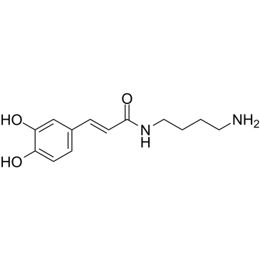 (E)-N-Caffeoylputrescine structure