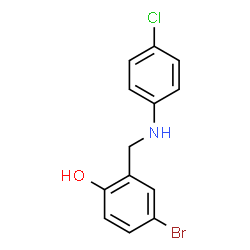 4-BROMO-2-[(4-CHLOROANILINO)METHYL]BENZENOL structure