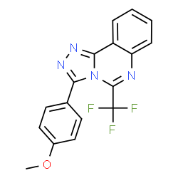 3-(4-Methoxyphenyl)-5-(trifluoromethyl)[1,2,4]triazolo[4,3-c]quinazoline结构式