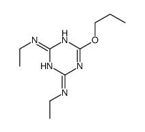 2-N,4-N-diethyl-6-propoxy-1,3,5-triazine-2,4-diamine结构式