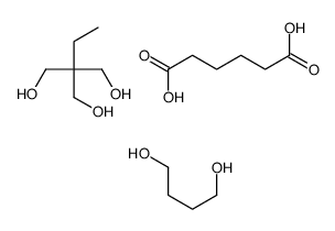 butane-1,4-diol,2-ethyl-2-(hydroxymethyl)propane-1,3-diol,hexanedioic acid Structure