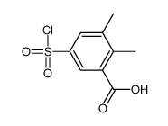 5-chlorosulfonyl-2,3-dimethylbenzoic acid Structure