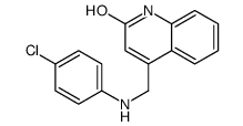 4-[(4-chloroanilino)methyl]-1H-quinolin-2-one Structure