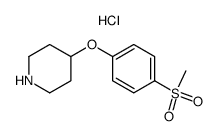 4-[4-(METHYLSULFONYL)PHENOXY]PIPERIDINE HYDROCHLORIDE结构式