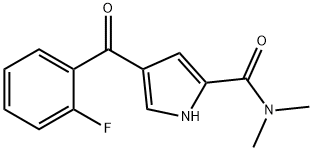 4-(2-fluorobenzoyl)-n,n-dimethyl-1h-pyrrole-2-carboxamide结构式