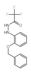 Acetic acid,2,2,2-trifluoro-, 2-[2-(phenylmethoxy)phenyl]hydrazide Structure