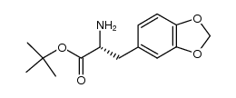 (R)-1,1-dimethylethyl 2-amino-3-(3,4-methylenedioxyphenyl)propanoate Structure