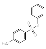 Benzenesulfonothioicacid, 4-methyl-, S-phenyl ester Structure