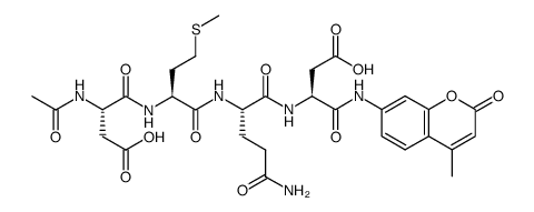 Ac-Asp-Met-Gln-Asp-AMC Structure