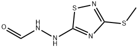 2-(3-Methylthio-1,2,4-thiadiazol-5-yl)hydrazinecarbaldehyde structure