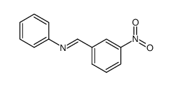 N-[(E)-(3-nitrophenyl)methylene]aniline结构式