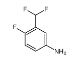 3-(difluoromethyl)-4-fluoroaniline Structure