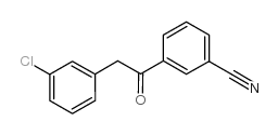 3-[2-(3-chlorophenyl)acetyl]benzonitrile Structure