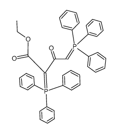 ethyl 2,4-bis(triphenylphosphoranylidene)-3-oxobutanoate结构式