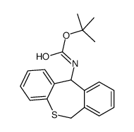 tert-butyl N-(6,11-dihydrobenzo[c][1]benzothiepin-11-yl)carbamate结构式