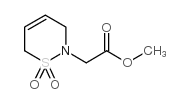 2h-1,2-thiazine-2-acetic acid, 3,6-dihydro-, methyl ester, 1,1-dioxide Structure