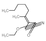 ethyl 2-cyano-3-methyl-oct-2-enoate Structure