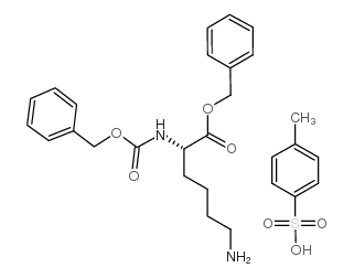 z-l-lysine benzyl ester 4-toluenesulfonate salt Structure