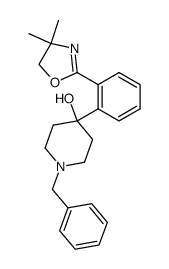 1-benzyl-4-(2-(4,4-dimethyl-4,5-dihydrooxazol-2-yl)phenyl)piperidin-4-ol结构式