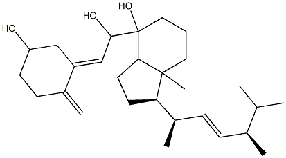 (5Z,22E)-9,10-Secoergosta-5,10(19),22-triene-3β,7,8ξ-triol structure