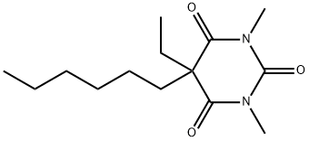 5-Ethyl-5-hexyl-1,3-dimethyl-2,4,6(1H,3H,5H)-pyrimidinetrione结构式