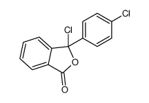 3-chloro-3-(4-chlorophenyl)-2-benzofuran-1-one结构式