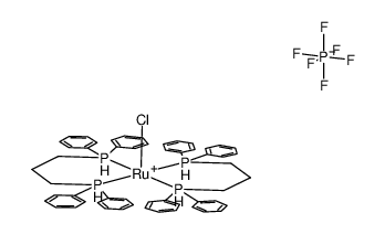 [RuCl(1,3-bis(diphenylphosphino)propane)2][PF6] Structure