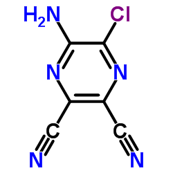 5-Amino-6-chloro-2,3-pyrazinedicarbonitrile Structure