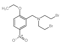 Benzenemethanamine,N,N-bis(2-bromoethyl)-2-ethoxy-5-nitro- Structure