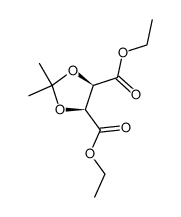 (+)-Diethyl 2,3-O-isopropylidene-D-tartrate Structure