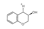 (+)-(3R,4S)-[4-2H]-chroman-3-ol结构式