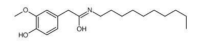 N-decyl-2-(4-hydroxy-3-methoxyphenyl)acetamide结构式