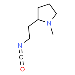 Pyrrolidine, 2-(2-isocyanatoethyl)-1-methyl- (9CI) structure