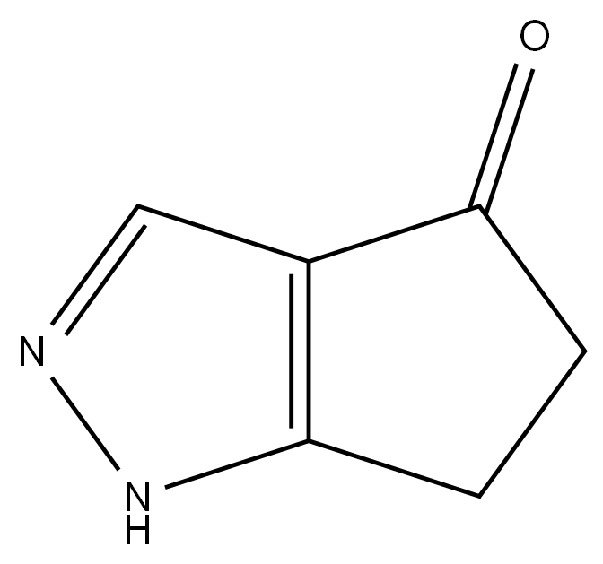 1H,4H,5H,6H-环戊二烯并[C]吡唑-4-酮结构式